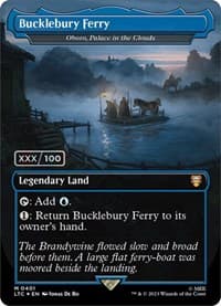 Bucklebury Ferry - Oboro, Palace in the Clouds (Borderless) (Serial Numbered) - Commander: The Lord of the Rings: Tales of Middle-earth - Magic: The Gathering card
