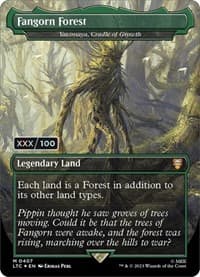 Fangorn Forest - Yavimaya, Cradle of Growth (Borderless) (Serial Numbered) - Commander: The Lord of the Rings: Tales of Middle-earth - Magic: The Gathering card