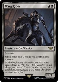 Warg Rider - Universes Beyond: The Lord of the Rings: Tales of Middle-earth - Magic: The Gathering card