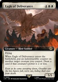 Eagle of Deliverance (Extended Art) - Universes Beyond: The Lord of the Rings: Tales of Middle-earth - Magic: The Gathering card