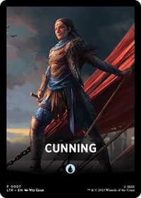 Cunning Theme Card - Universes Beyond: The Lord of the Rings: Tales of Middle-earth - Magic: The Gathering card