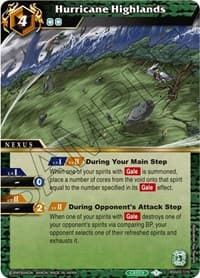 Hurricane Highlands - Aquatic Invaders - Battle Spirits Saga card