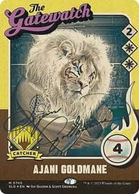 Ajani Goldmane (745) (Autographed) - Secret Lair Drop Series - Magic: The Gathering card