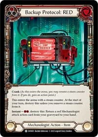 Backup Protocol: RED - Bright Lights - Flesh and Blood TCG card