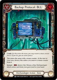 Backup Protocol: BLU - Bright Lights - Flesh and Blood TCG card