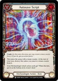 Autosave Script - Bright Lights - Flesh and Blood TCG card