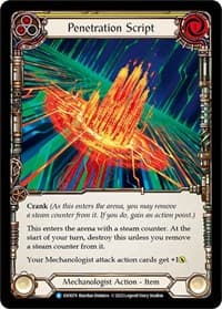 Penetration Script - Bright Lights - Flesh and Blood TCG card
