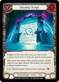 Security Script - Bright Lights - Flesh and Blood TCG card