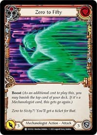 Zero to Fifty (Red) - Bright Lights - Flesh and Blood TCG card