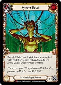 System Reset - Bright Lights - Flesh and Blood TCG card
