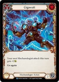 Gigawatt (Blue) - Bright Lights - Flesh and Blood TCG card