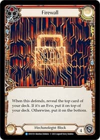 Firewall (Red) - Bright Lights - Flesh and Blood TCG card