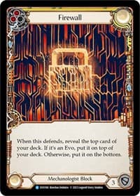 Firewall (Yellow) - Bright Lights - Flesh and Blood TCG card