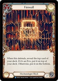 Firewall (Blue) - Bright Lights - Flesh and Blood TCG card