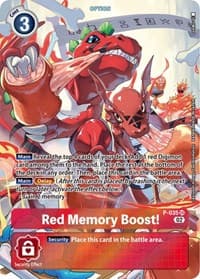 Red Memory Boost! - P-035 (Digimon Adventure Box 2) - Digimon Promotion Cards - Digimon Card Game card