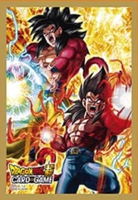 Dragon Ball Super CCG: Premium Anniversary Box 2023 Card Sleeves - SS4 Son Goku and Vegeta (66-Pack) - Bandai Card Sleeves - Card Sleeves card