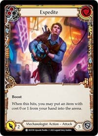 Expedite (Yellow) - Bright Lights - Flesh and Blood TCG card
