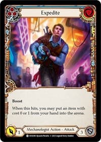 Expedite (Blue) - Bright Lights - Flesh and Blood TCG card