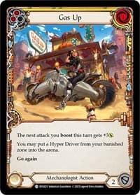Gas Up (Yellow) - Bright Lights - Flesh and Blood TCG card