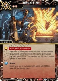 Ritual Fire - Aquatic Invaders - Battle Spirits Saga card