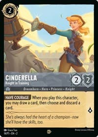 Cinderella - Knight in Training - Disney Lorcana Promo Cards - Disney Lorcana card