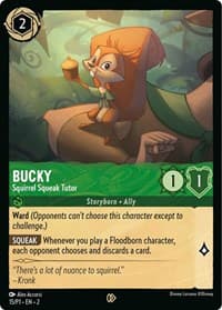 Bucky - Squirrel Squeak Tutor - Disney Lorcana Promo Cards - Disney Lorcana card