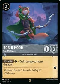 Robin Hood - Capable Fighter - Disney Lorcana Promo Cards - Disney Lorcana card