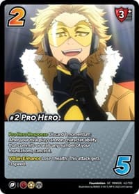 #2 Pro Hero - UniVersus: My Hero Academia: Jet Burn - UniVersus card