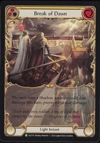 Break of Dawn (Yellow) - LGS170 - Flesh and Blood: Promo Cards - Flesh and Blood TCG card