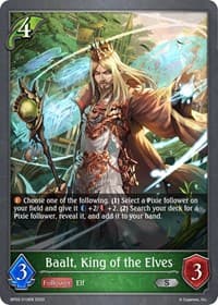 Baalt, King of the Elves - BP02: Reign of Bahamut - Shadowverse: Evolve card