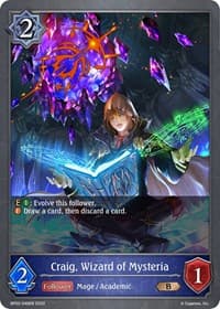 Craig, Wizard of Mysteria - BP02: Reign of Bahamut - Shadowverse: Evolve card