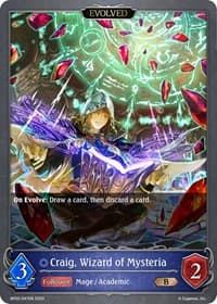 Craig, Wizard of Mysteria (Evolved) - BP02: Reign of Bahamut - Shadowverse: Evolve card
