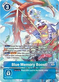 Blue Memory Boost! - P-036 (Digimon Adventure Box 2) - Digimon Promotion Cards - Digimon Card Game card