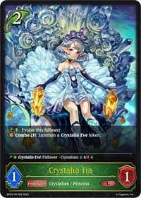 Crystalia Tia - BP02: Reign of Bahamut - Shadowverse: Evolve card