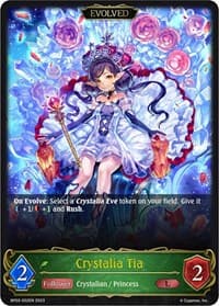 Crystalia Tia (Evolved) - BP02: Reign of Bahamut - Shadowverse: Evolve card