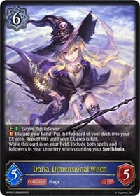 Daria, Dimensional Witch - BP02: Reign of Bahamut - Shadowverse: Evolve card