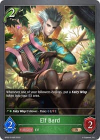 Elf Bard - BP02: Reign of Bahamut - Shadowverse: Evolve card