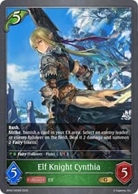 Elf Knight Cynthia - BP02: Reign of Bahamut - Shadowverse: Evolve card
