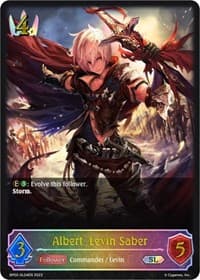 Albert, Levin Saber (SL) - BP02: Reign of Bahamut - Shadowverse: Evolve card