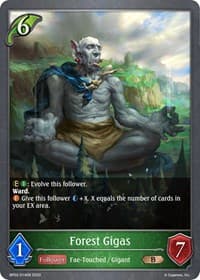 Forest Gigas - BP02: Reign of Bahamut - Shadowverse: Evolve card