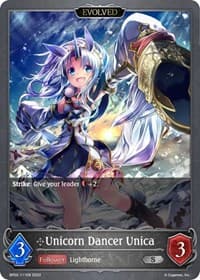 Unicorn Dancer Unica (Evolved) - BP02: Reign of Bahamut - Shadowverse: Evolve card