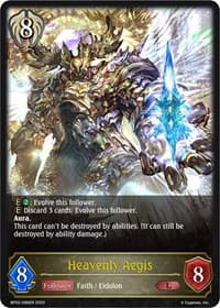 Heavenly Aegis - BP02: Reign of Bahamut - Shadowverse: Evolve card