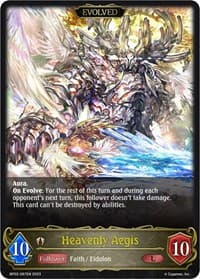 Heavenly Aegis (Evolved) - BP02: Reign of Bahamut - Shadowverse: Evolve card