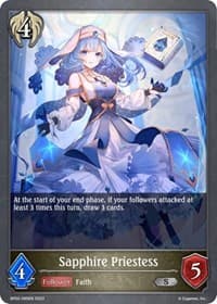 Sapphire Priestess - BP02: Reign of Bahamut - Shadowverse: Evolve card