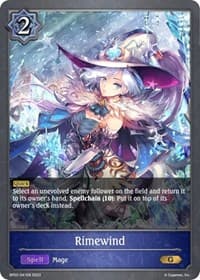 Rimewind - BP02: Reign of Bahamut - Shadowverse: Evolve card