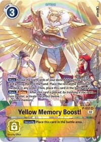 Yellow Memory Boost! - P-037 (Digimon Adventure Box 2) - Digimon Promotion Cards - Digimon Card Game card