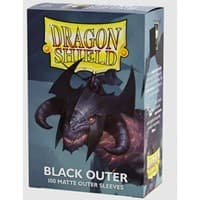 Dragon Shield Matte Outer Sleeves - Black (100-Pack) - Dragon Shield Card Sleeves - Card Sleeves card