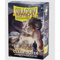 Dragon Shield Matte Outer Sleeves - Clear (100-Pack) - Dragon Shield Card Sleeves - Card Sleeves card