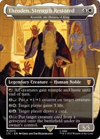 Theoden, Strength Restored - Kenrith, the Returned King (Borderless) - Commander: The Lord of the Rings: Tales of Middle-earth - Magic: The Gathering card