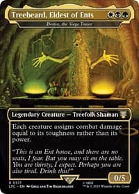 Treebeard, Eldest of Ents - Doran, the Siege Tower (Borderless) - Commander: The Lord of the Rings: Tales of Middle-earth - Magic: The Gathering card